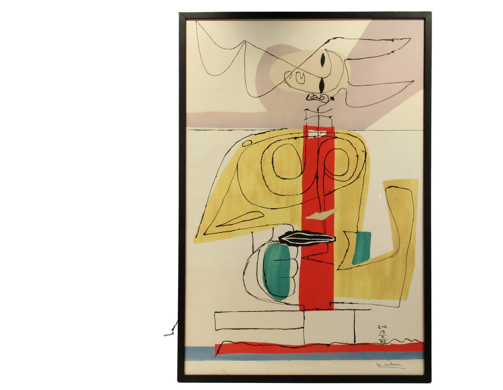 Appraisal: CHARLES EDUOARD LE CORBUSIER Switzerland France - - Tareau lithograph