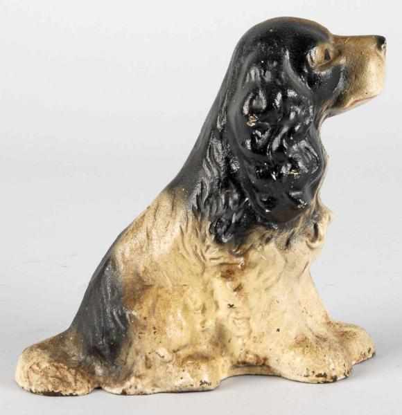 Appraisal: Cast Iron Sitting Cocker Spaniel Doorstop Description Made by Wilton