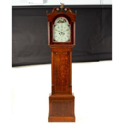 Appraisal: An oak cased eight-day longcase clock R Fletcher Chester with