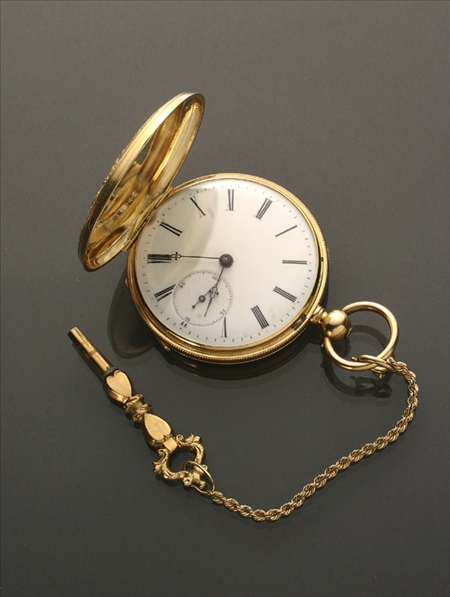 Appraisal: Lady's -Karat Yellow-Gold Key-Wind Pendant Watch Swiss Circa Having a