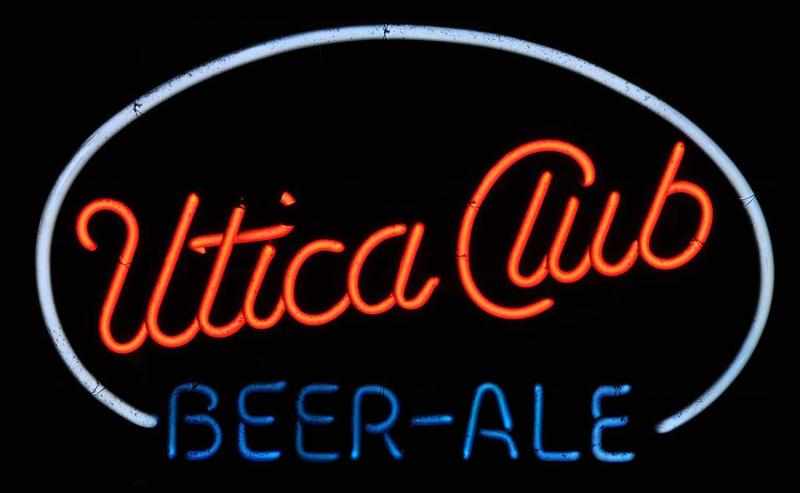 Appraisal: Utica Club Beer Ale Neon Sign Description s Utica Brewing