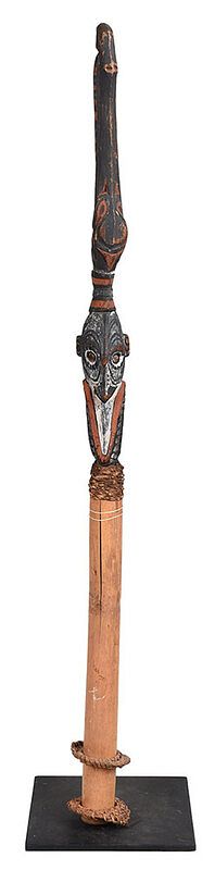 Appraisal: Papua New Guinea Flute Stopper Sepik River th century carved