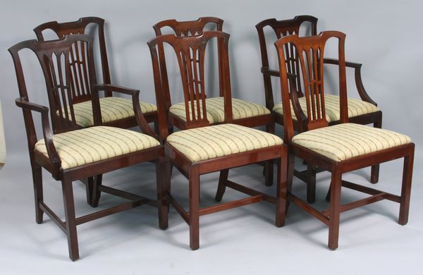 Appraisal: Set of six th- th Century Irving and Casson Chippendale