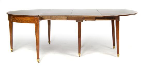 Appraisal: n Empire Mahogany Extension Dining Table th century having a