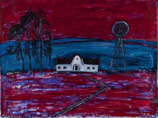 Appraisal: Dietmar Richard Vollmar - Farmhouse Derelict acrylic on paper signed