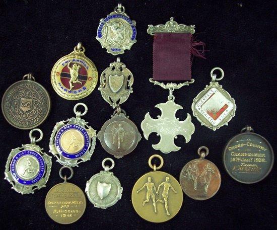 Appraisal: A silver and enamel medallion for the Great War Championships