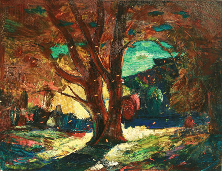 Appraisal: Van Dearing Perrine American - Autumn Colors Unsigned Titled on