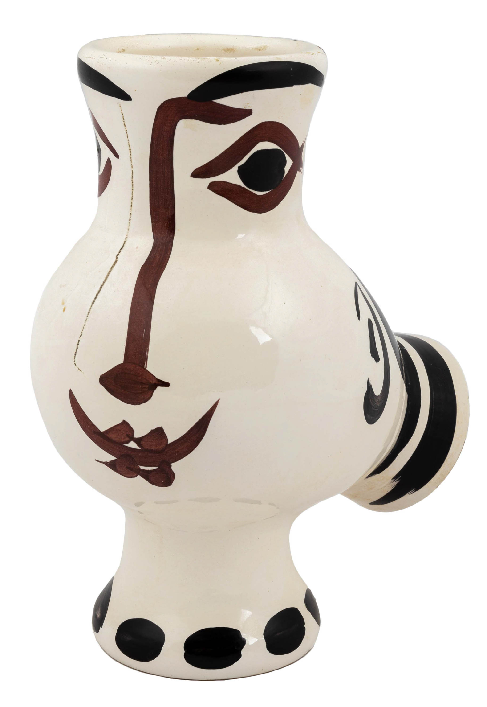 Appraisal: PABLO PICASSO SPANISH - CHOUETTE VISAGE DE FEMME painted and