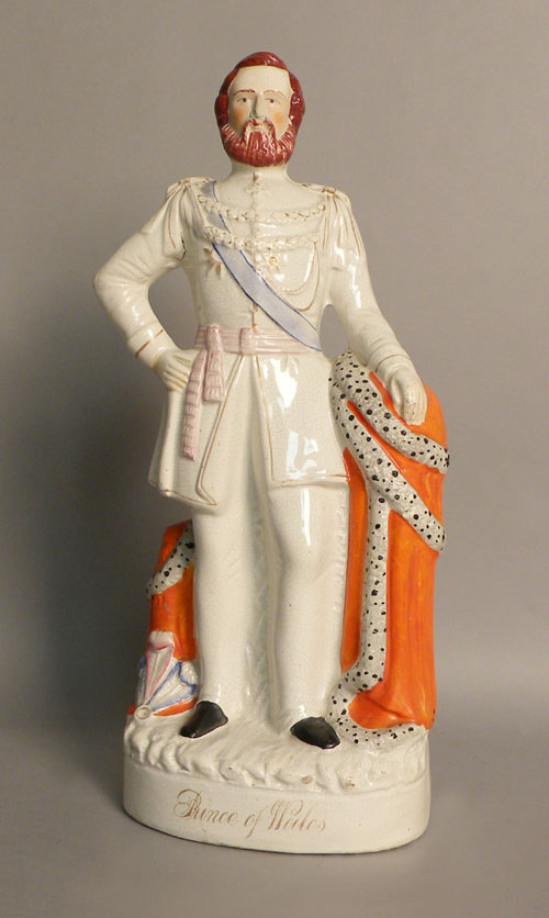 Appraisal: Staffordshire figure of the Prince of Wales h