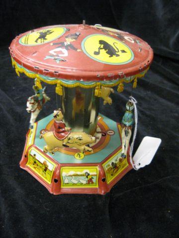 Appraisal: Tin Wind-Up Toy Merry-go-Round