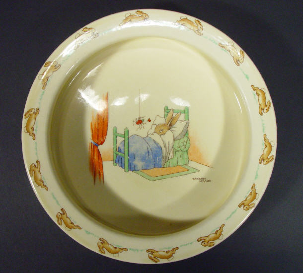 Appraisal: Royal Doulton 'Bunnykins' babies plate printed with a rabbit in