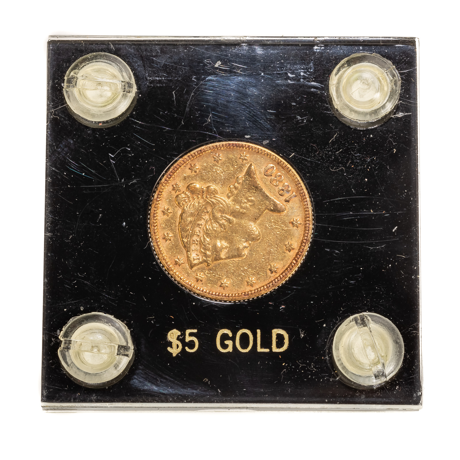 Appraisal: GOLD LIBERTY HALF EAGLE XF CLEANED