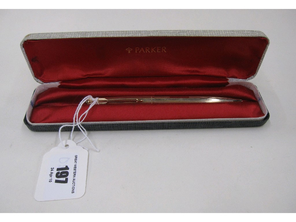 Appraisal: Parker ballpoint pen in case