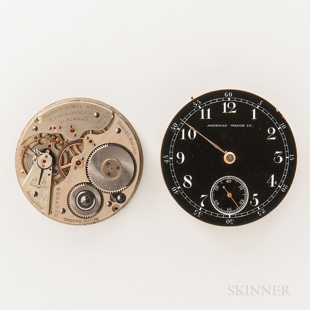 Appraisal: Appleton Tracy Co Movement and Dial and a Hamilton -hour