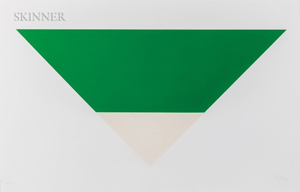 Appraisal: Ellsworth Kelly American - Green White Ellsworth Kelly American -