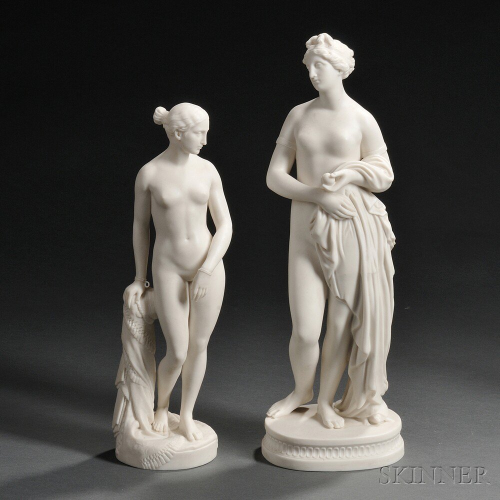 Appraisal: Two Parian Figures of Classical Maidens England th century a