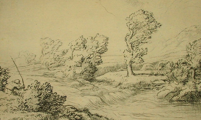 Appraisal: ALPHONSE LEGROS - Bord de la Marne signed in pencil