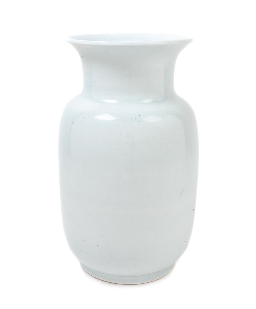 Appraisal: A Chinese Pale Blue Glazed Porcelain Vase Height in cm