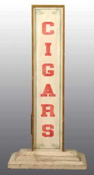 Appraisal: Wooden Standup Cigars Sign Description Early s Condition Excellent Size