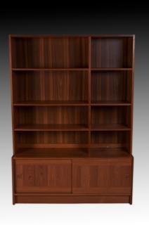 Appraisal: Domino Mobler Denmark Teak Wall Unit Beautiful and functional teak