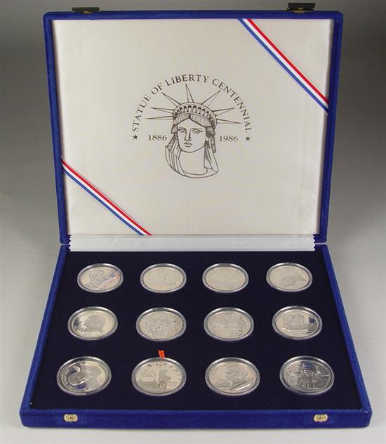 Appraisal: Statue of Liberty Centennial Collection Proof coin plus eleven medals