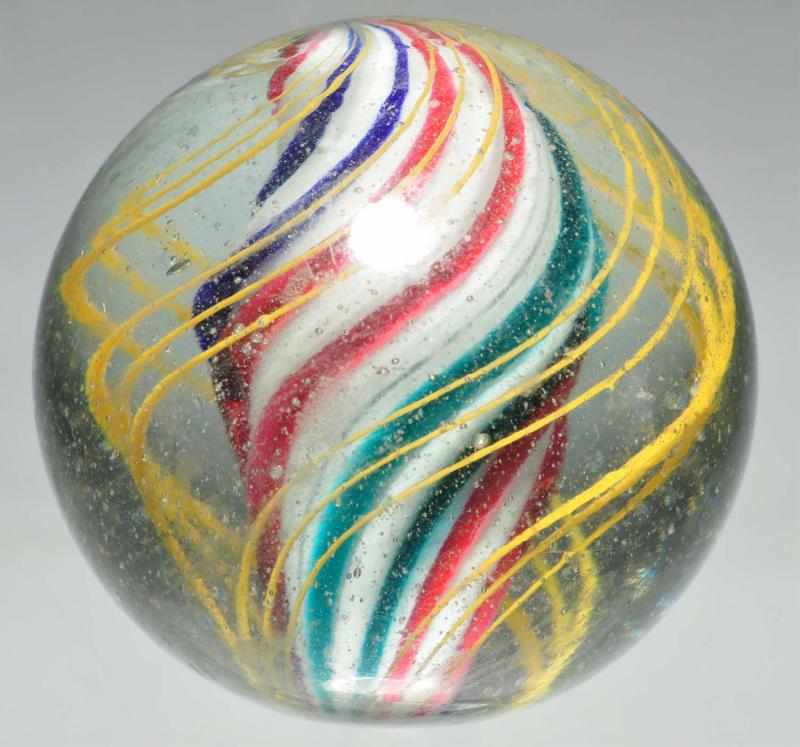 Appraisal: Solid Core Swirl Marble Description White solid core swirl with