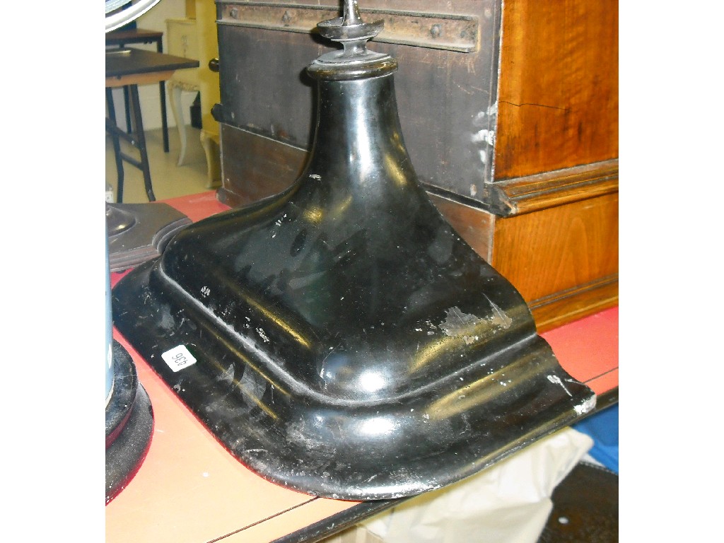 Appraisal: Large ebonised clock bracket wide