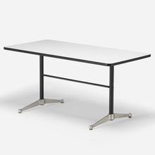 Appraisal: George Nelson Associates WORK TABLE Herman MillerUSA c enameled steel