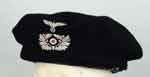 Appraisal: EARLY BLACK PANZER BERET The inner liner of the -pc