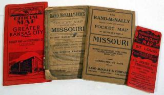 Appraisal: pc Midwestern America ANTIQUE LITHOGRAPH MAPS Details This lot consists