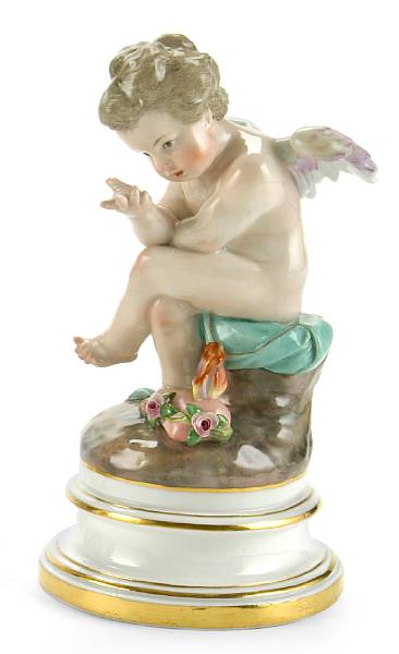 Appraisal: A Meissen porcelain figure of Cupid late th early th