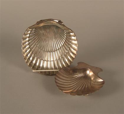 Appraisal: Two Sterling Shell Form Dishes By Tiffany Co L in