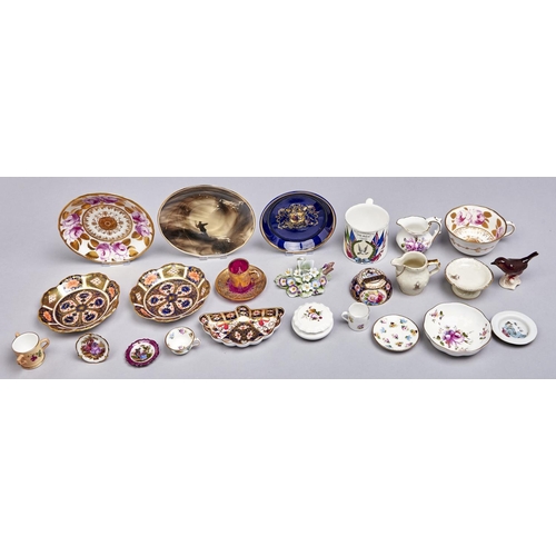 Appraisal: Miscellaneous Royal Worcester Minton and other miniature porcelain mugs and