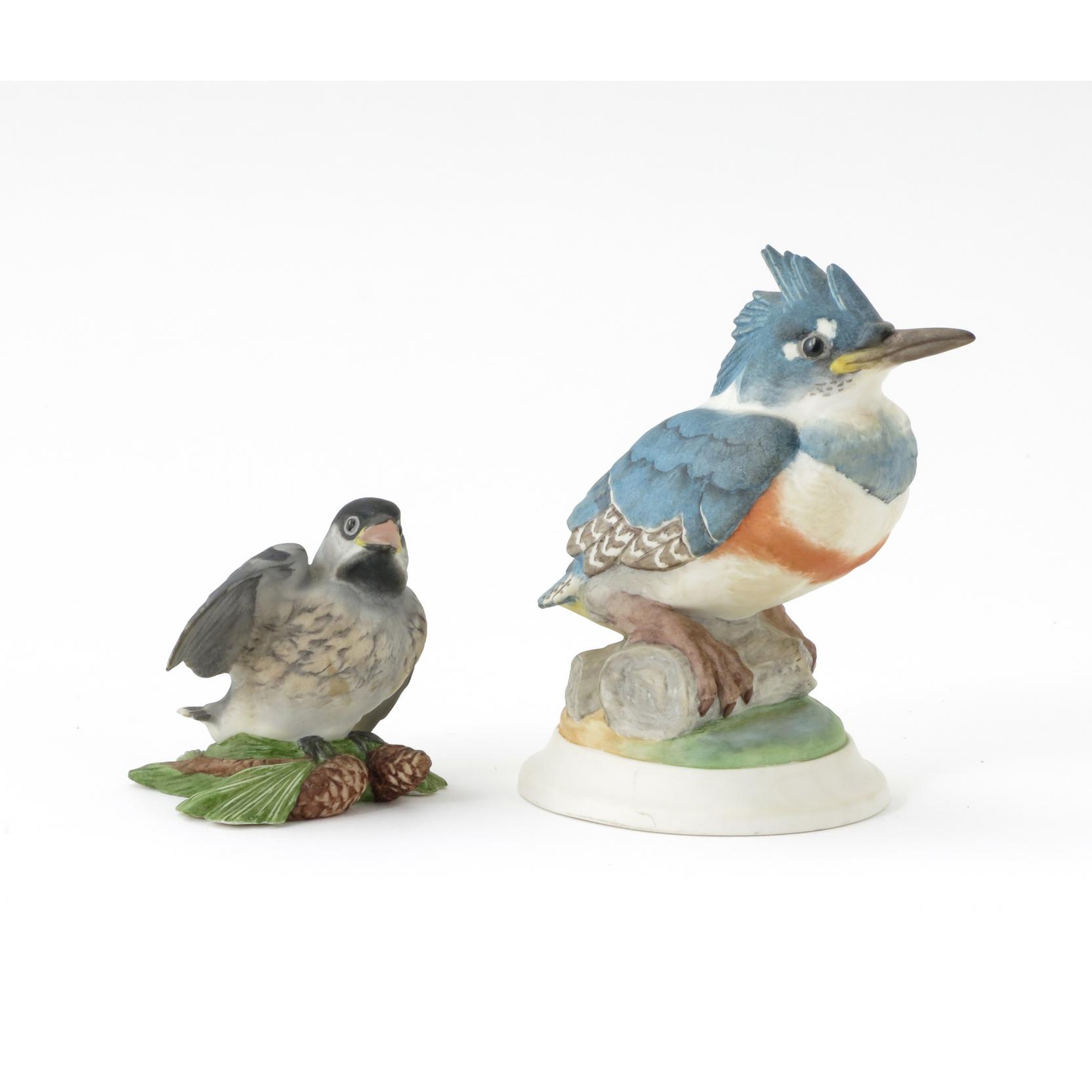 Appraisal: Boehm Porcelain Two Bird Figures the first Baby Chicadee in