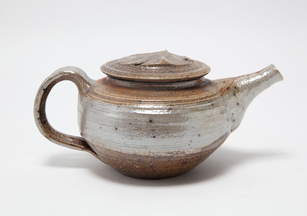 Appraisal: Karen Karnes Stoneware Art Pottery Teapot Karen Karnes American -