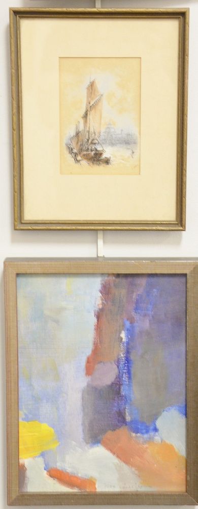 Appraisal: Seven piece lot to include three Frank Norie watercolor paintings