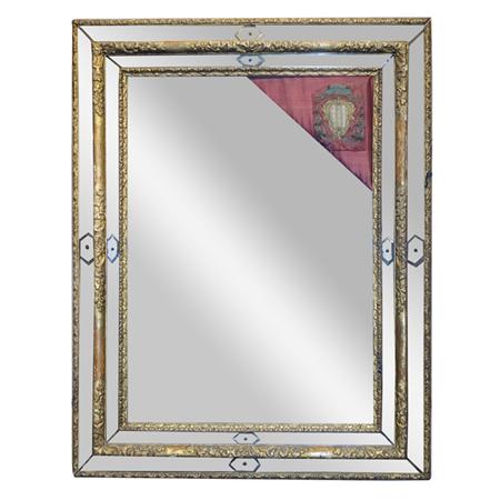 Appraisal: Italian Baroque Style Gilt-Wood Mirror Estimate -