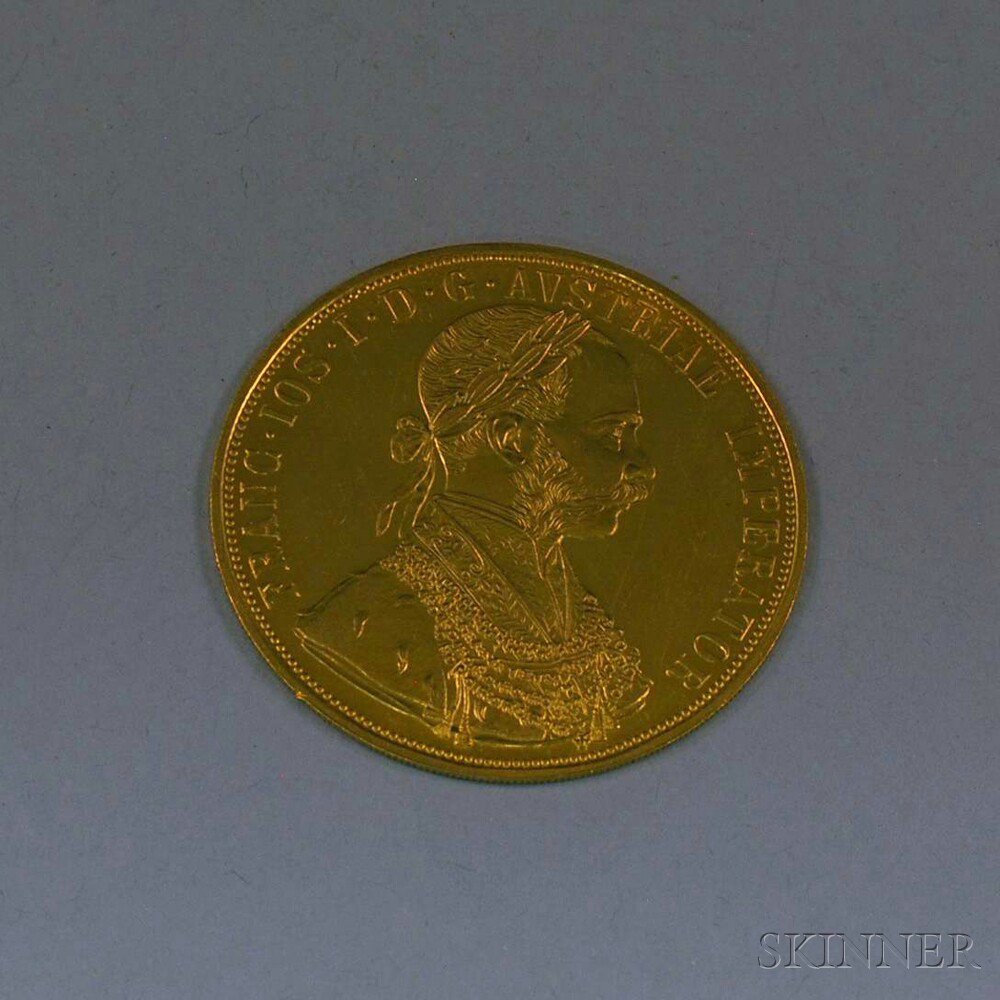 Appraisal: Austrian Gold Four Ducat Coin g Estimate - The absence