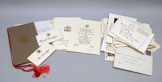 Appraisal: Large grouping of invitations cards and accompanying ephemera related to