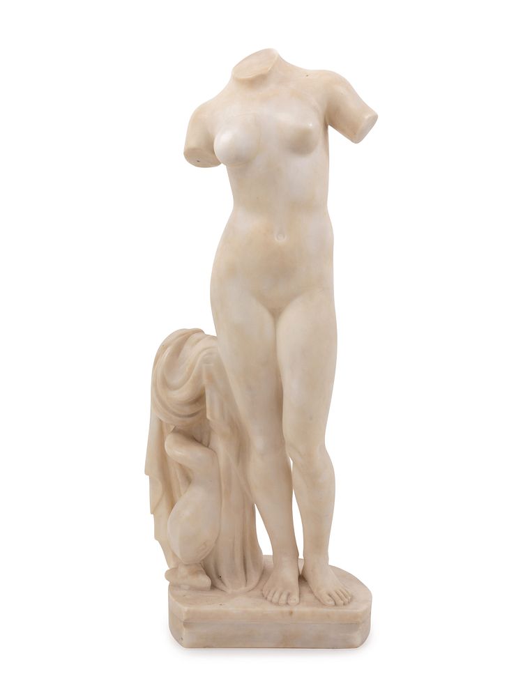 Appraisal: An Italian Alabaster Figure of Venus An Italian Alabaster Figure