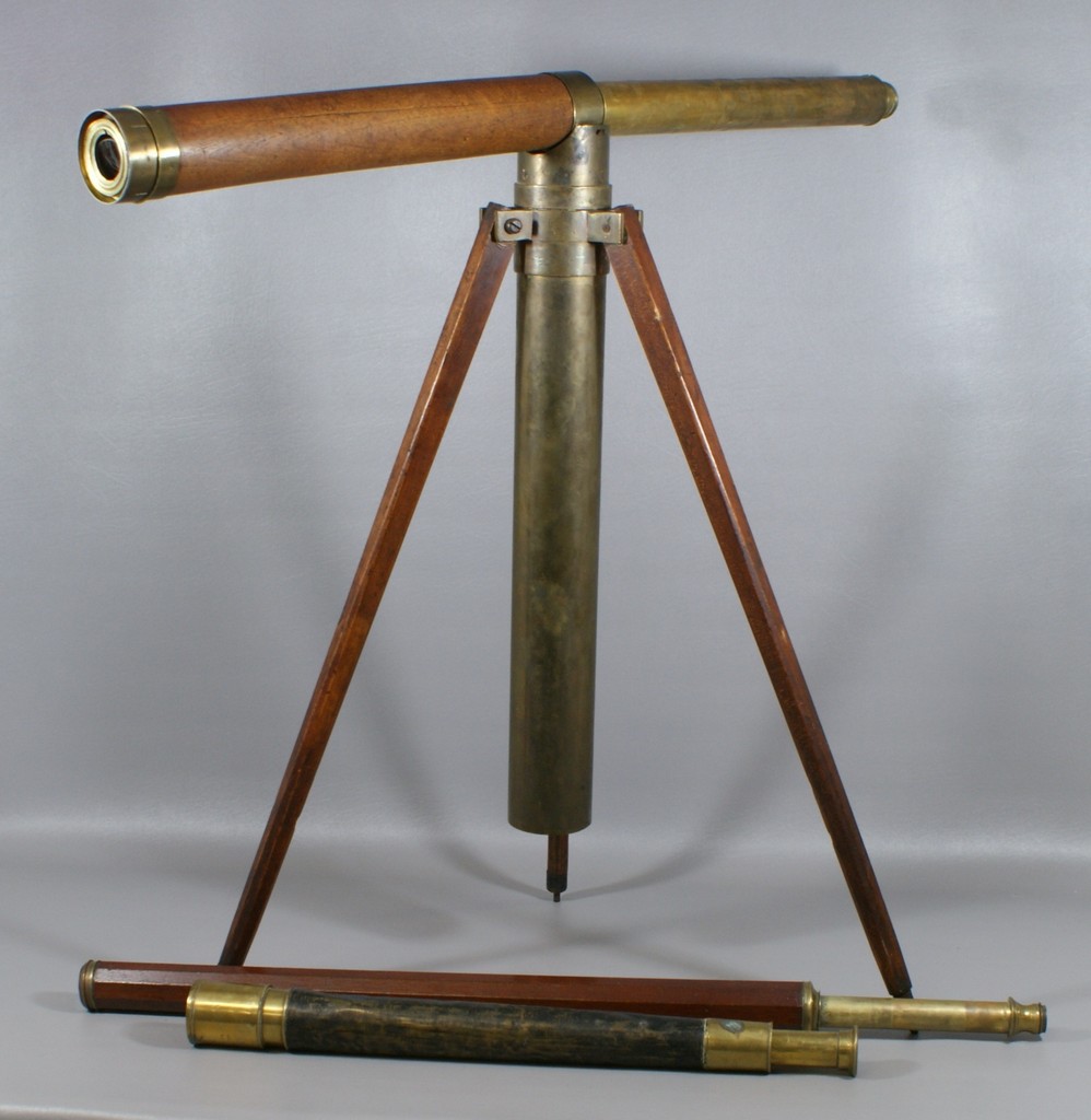 Appraisal: Brass telescope optics J H Steward Strand London tube dented