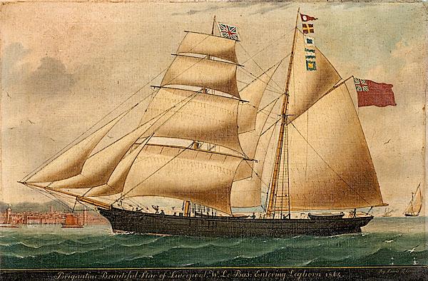 Appraisal: THE BRIGANTINE BEAUTIFUL STAR BY L RENAULT continental oil on