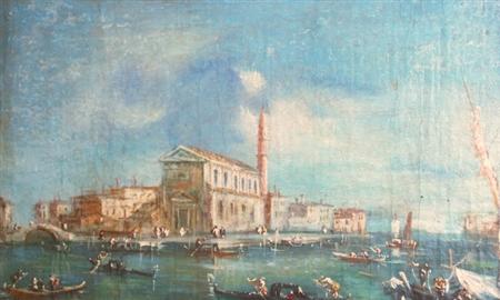 Appraisal: Manner of Francesco Guardi Venetian Capriccios Two Estimate -