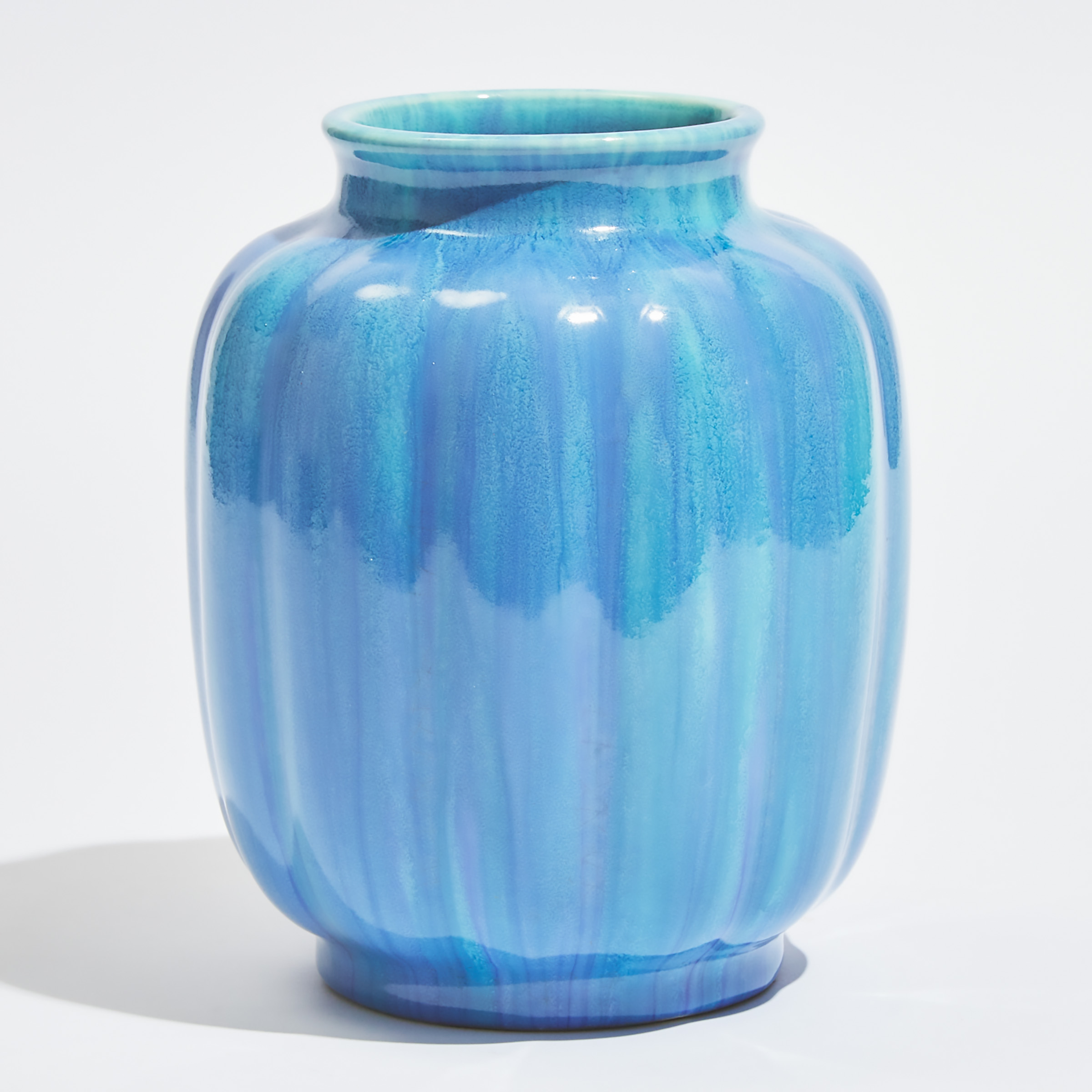 Appraisal: Pilkington's Royal Lancastrian Blue Glazed Vase c - height in