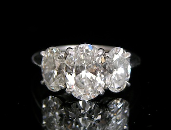 Appraisal: A Spectacular Three Diamond Engagement Ring by Tiffany Co One