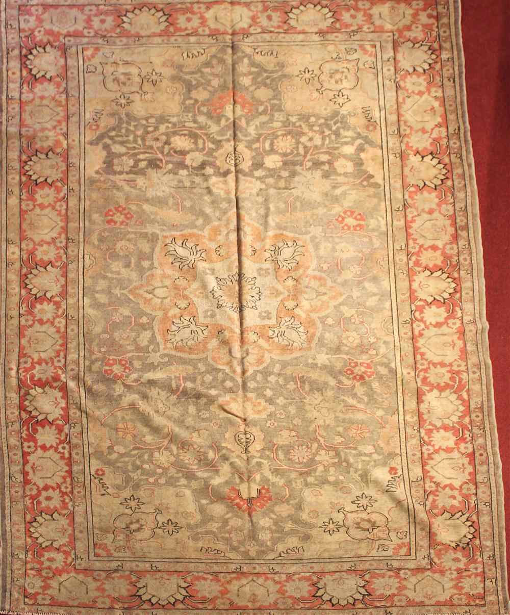 Appraisal: TURKISH KISARI WOOL RUG approx ' '' x ' ''