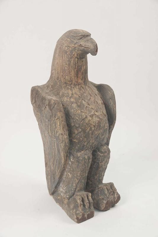 Appraisal: Carved Standing Eagle Carved standing eagle figure Dimensions h For