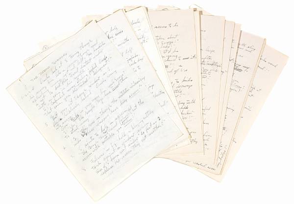 Appraisal: Carl Barks - Handwritten Manuscript for the story entitled The