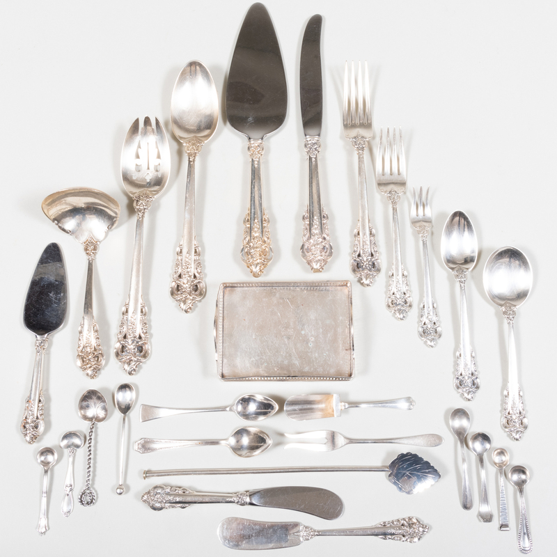 Appraisal: Wallace Silver Flatware Service in the 'Grand Baroque' Pattern Marked