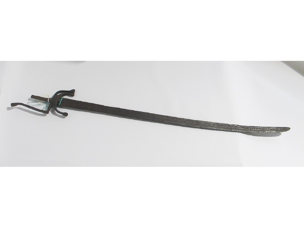 Appraisal: An antique iron sword